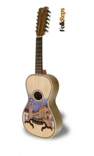 Portuguese folk TOEIRA guitar | Hand Painted
