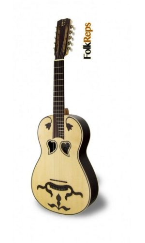 Portuguese folk Amarantina Viola mod. VTR AC AMA | 100% Solid wood!