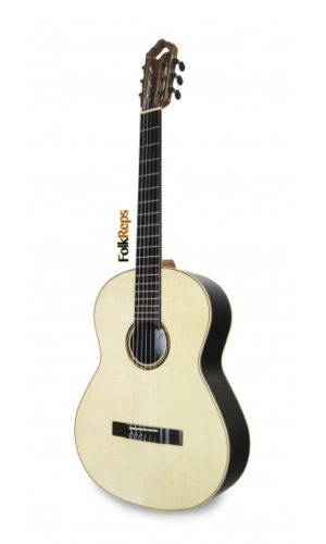 Classical Guitar mod. Luthier Gold | Case Included! | 100% Solid Wood