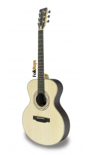 Acoustic/Folk Guitar mod. EA Luthier | Case Included | 100% Solid Wood!